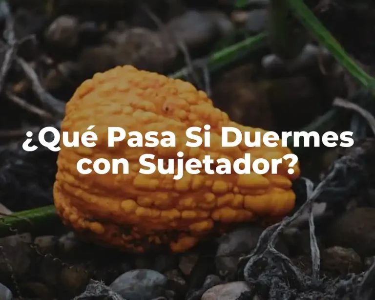 ¿Qué Pasa Si Duermes con Sujetador?