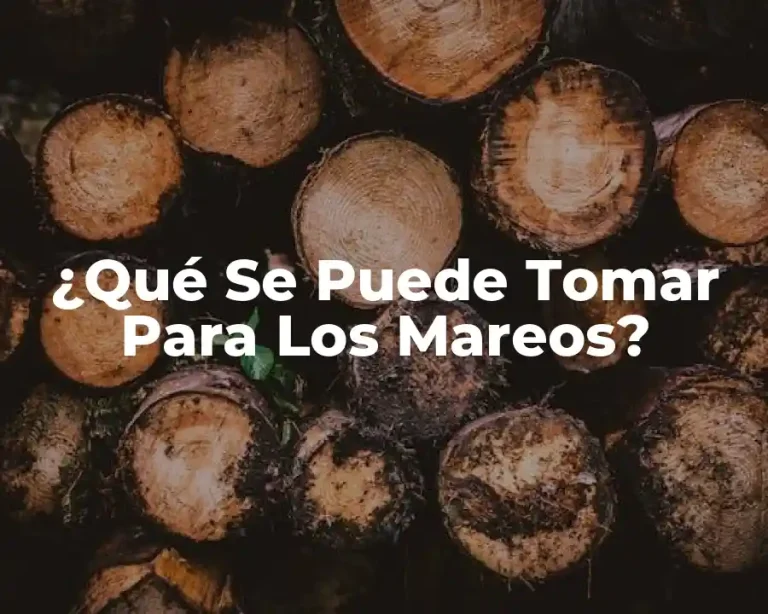 ¿Qué Se Puede Tomar Para Los Mareos?