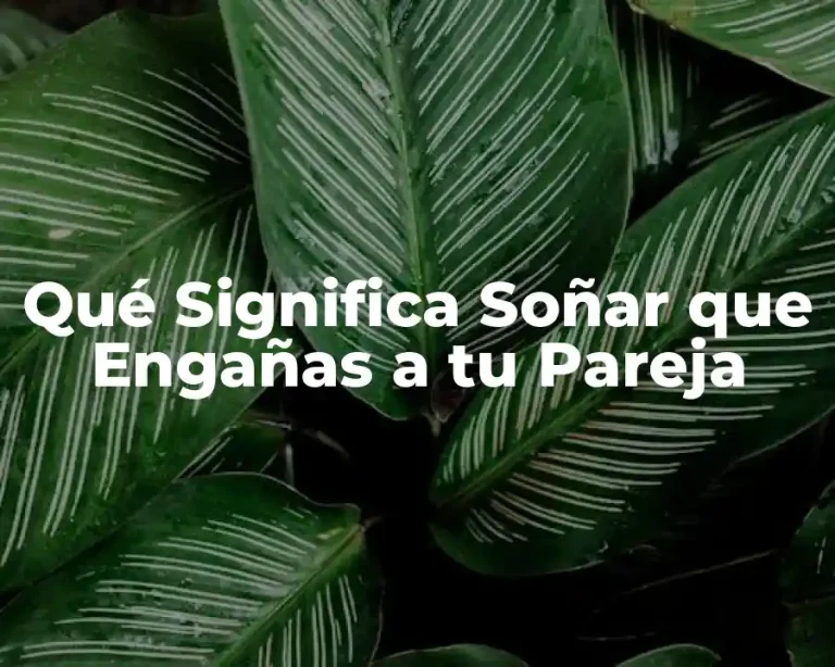 Qué Significa Soñar que Engañas a tu Pareja