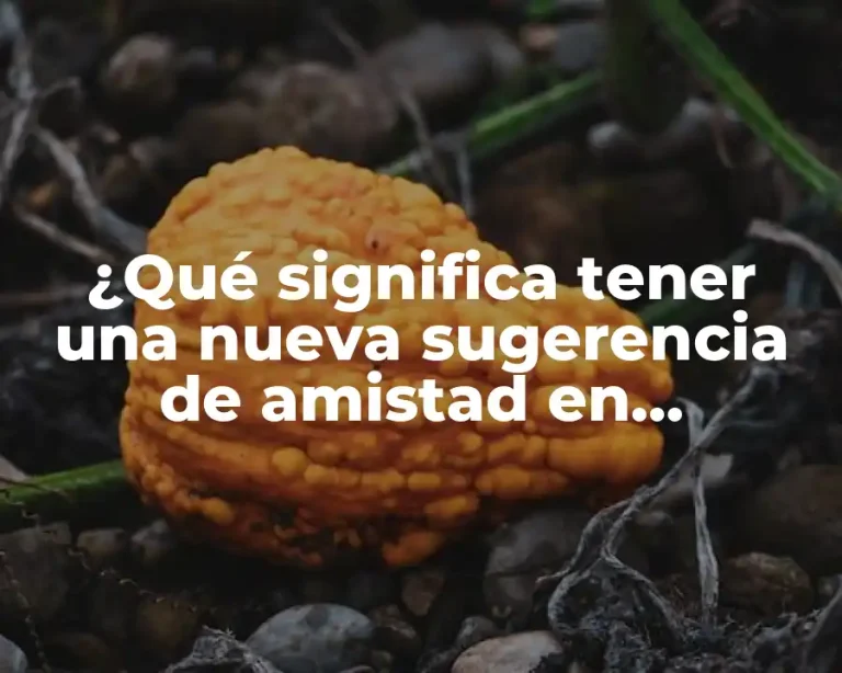 ¿Qué significa tener una nueva sugerencia de amistad en Facebook?