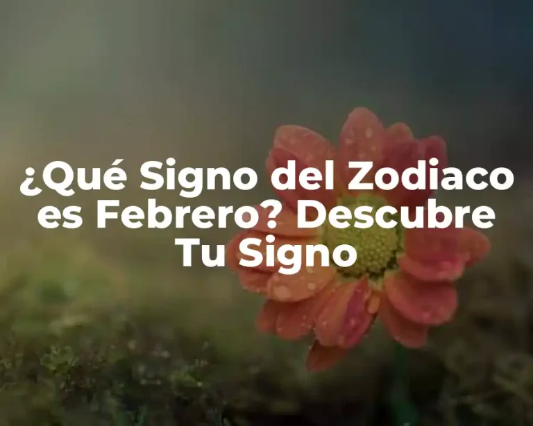 ¿Qué Signo del Zodiaco es Febrero? Descubre Tu Signo