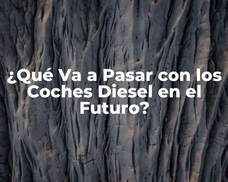 ¿Qué Va a Pasar con los Coches Diesel en el Futuro?