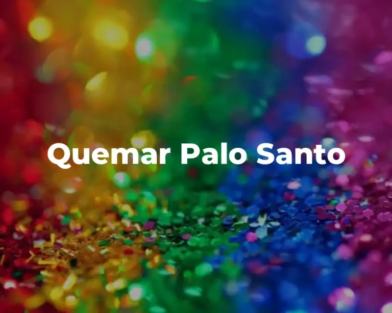 Quemar Palo Santo