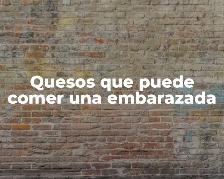 Quesos que puede comer una embarazada