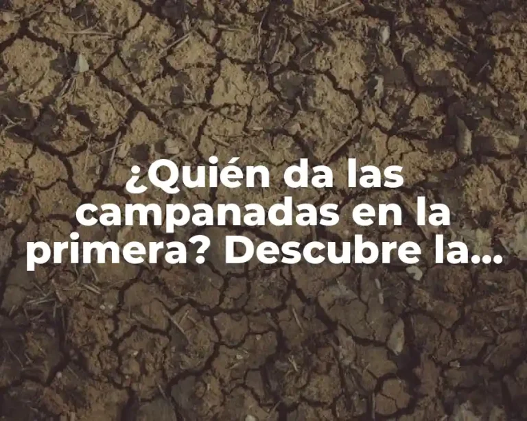 ¿Quién da las campanadas en la primera? Descubre la respuesta