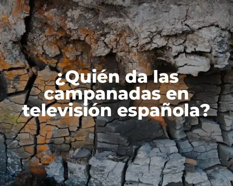 ¿Quién da las campanadas en televisión española?