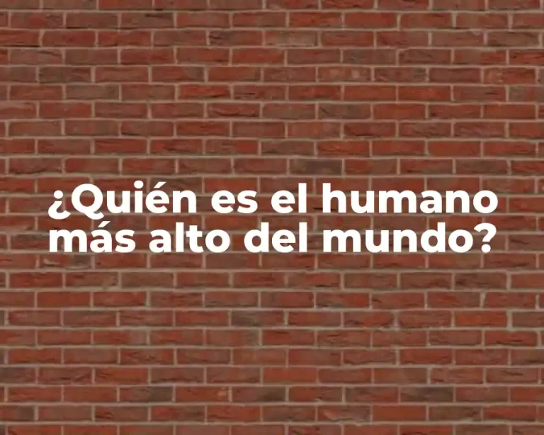 ¿Quién es el humano más alto del mundo?
