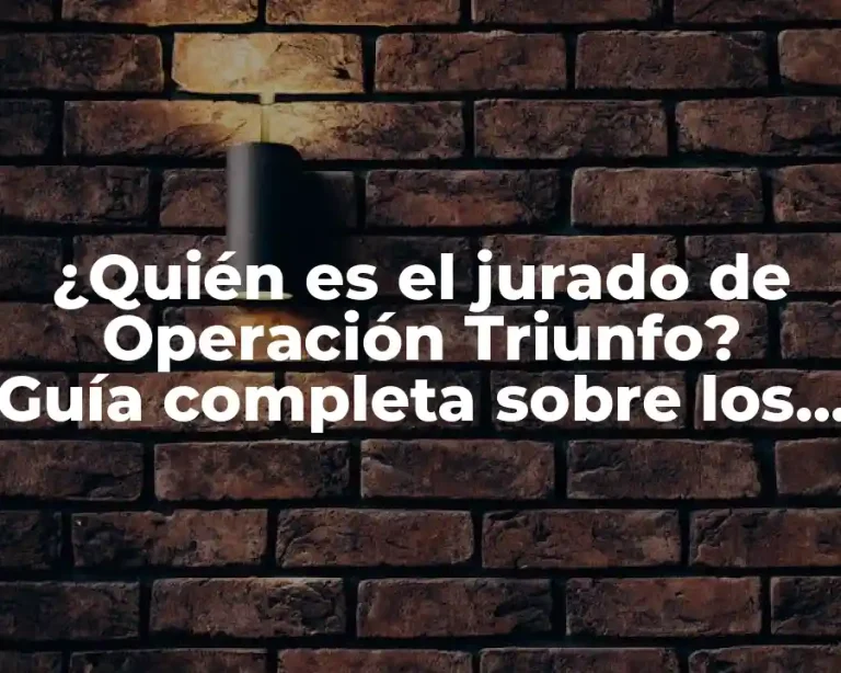 ¿Quién es el jurado de Operación Triunfo? Guía completa sobre los jueces del programa de talentos