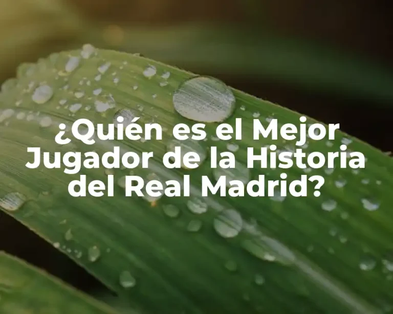 ¿Quién es el Mejor Jugador de la Historia del Real Madrid?