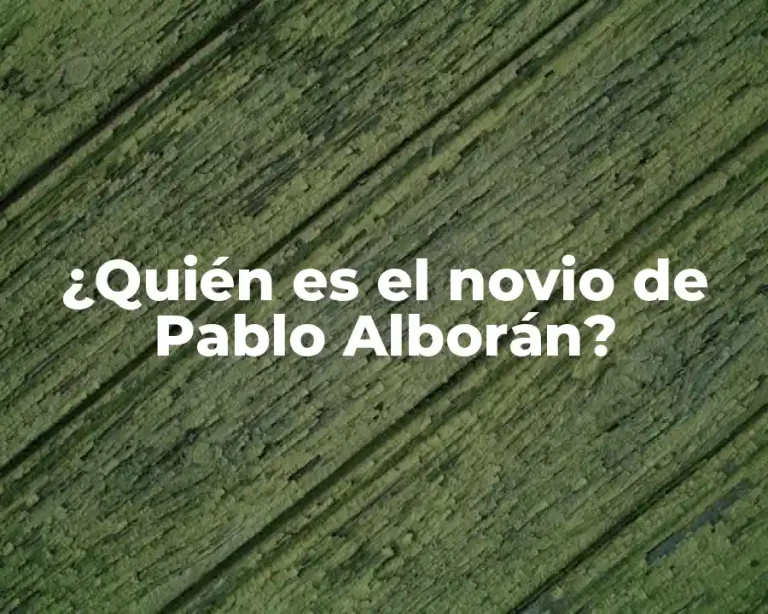 ¿Quién es el novio de Pablo Alborán?