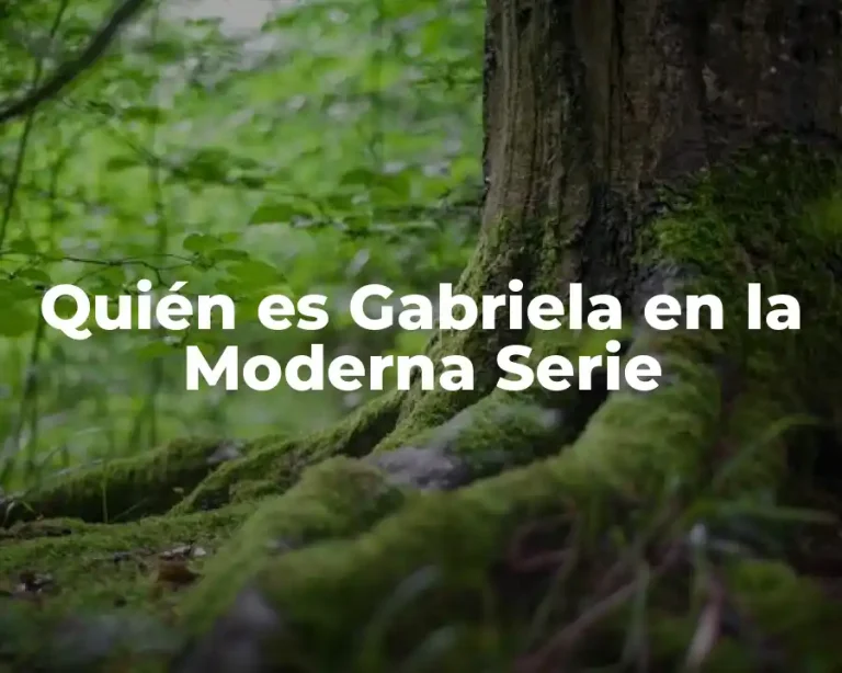 Quién es Gabriela en la Moderna Serie