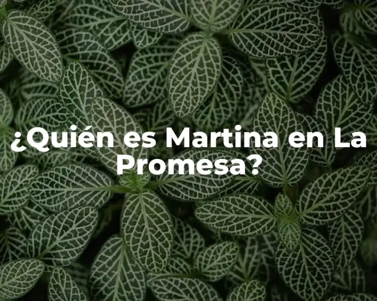 ¿Quién es Martina en La Promesa?