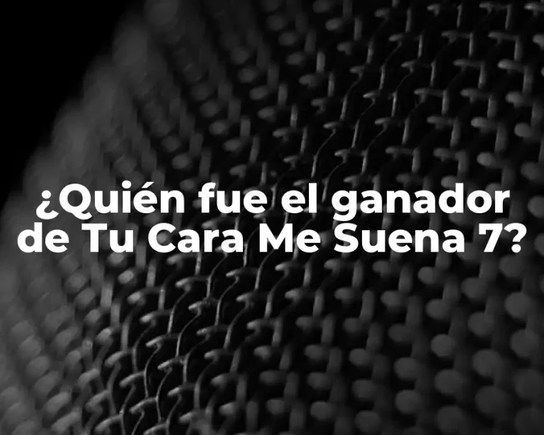 ¿Quién fue el ganador de Tu Cara Me Suena 7?