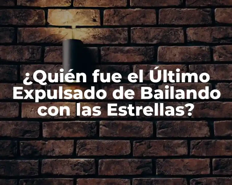 ¿Quién fue el Último Expulsado de Bailando con las Estrellas?