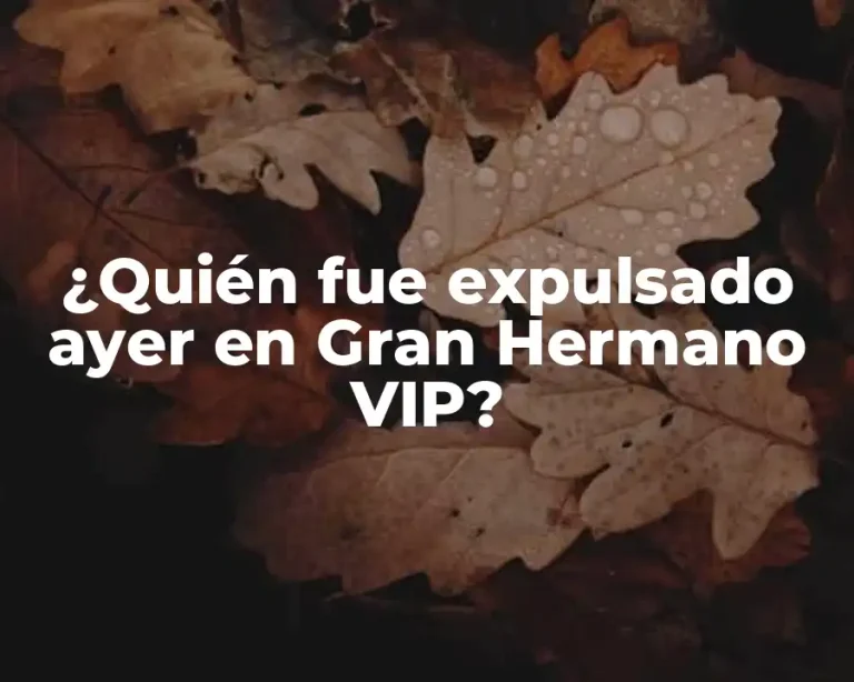 ¿Quién fue expulsado ayer en Gran Hermano VIP?