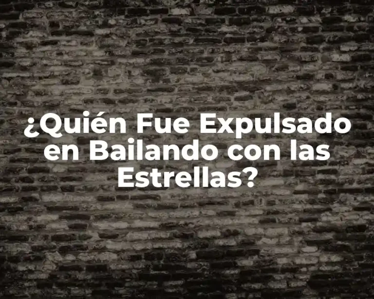 ¿Quién Fue Expulsado en Bailando con las Estrellas?