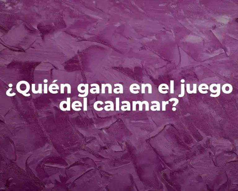 ¿Quién gana en el juego del calamar?