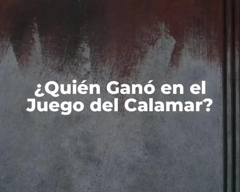 ¿Quién Ganó en el Juego del Calamar?