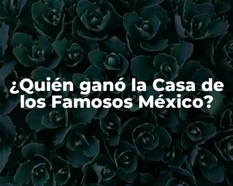 ¿Quién ganó la Casa de los Famosos México?