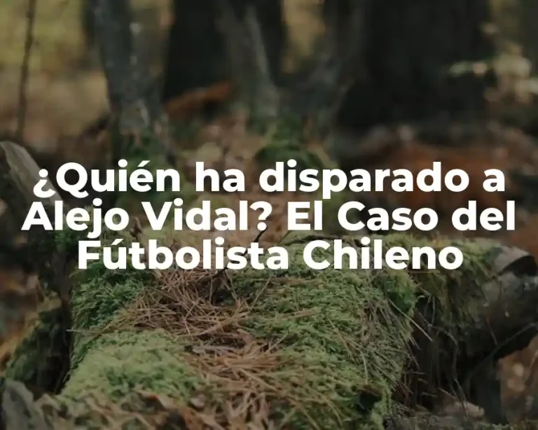 ¿Quién ha disparado a Alejo Vidal? El Caso del Fútbolista Chileno