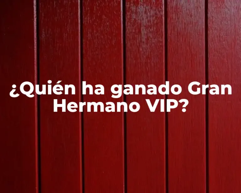 ¿Quién ha ganado Gran Hermano VIP?