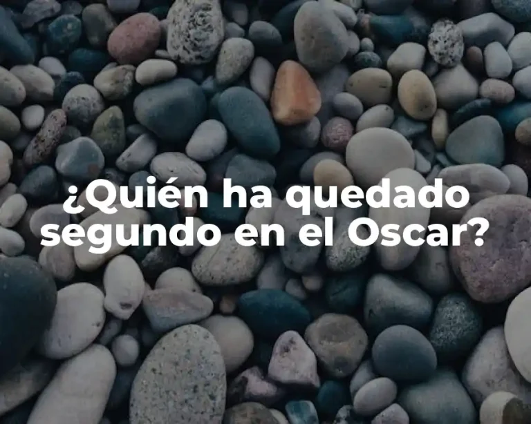 ¿Quién ha quedado segundo en el Oscar?