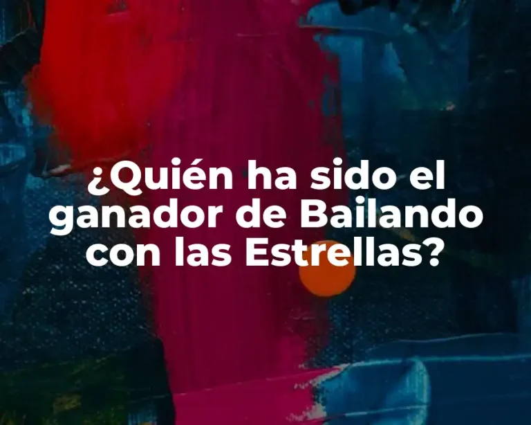 ¿Quién ha sido el ganador de Bailando con las Estrellas?