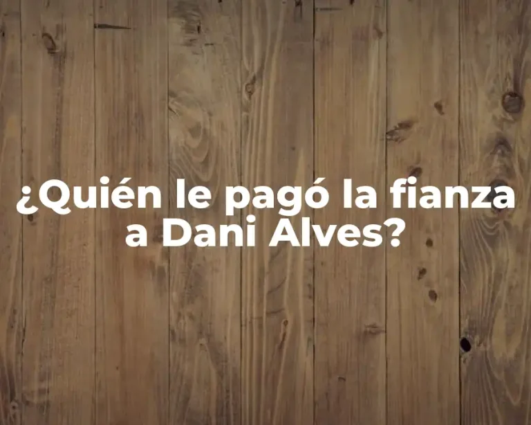 ¿Quién le pagó la fianza a Dani Alves?
