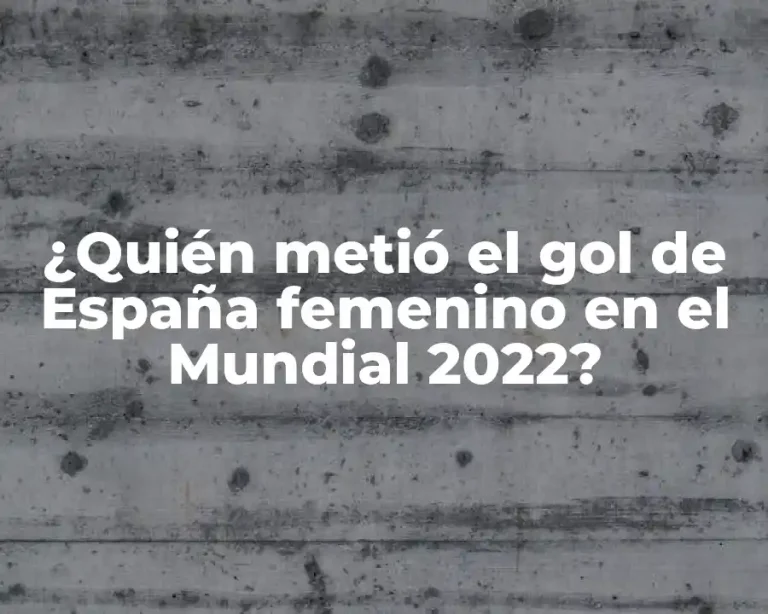 ¿Quién metió el gol de España femenino en el Mundial 2022?