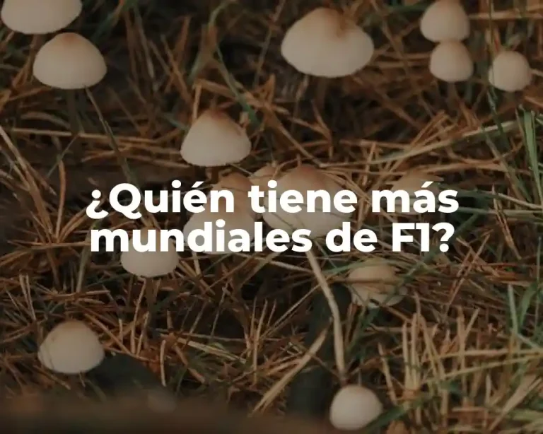 ¿Quién tiene más mundiales de F1?