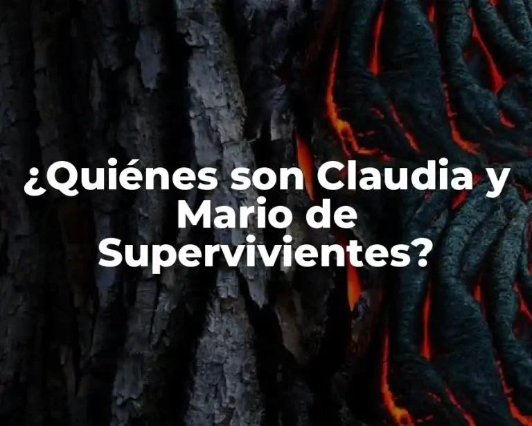 ¿Quiénes son Claudia y Mario de Supervivientes?
