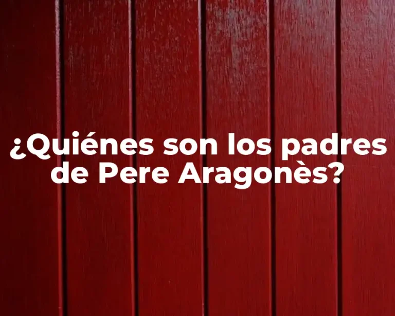 ¿Quiénes son los padres de Pere Aragonès?