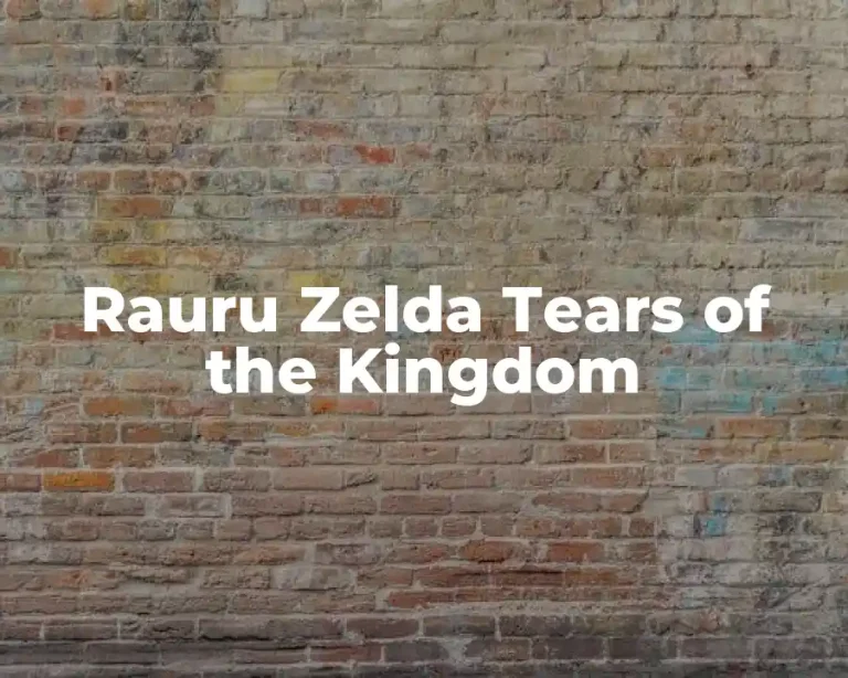 Rauru Zelda Tears of the Kingdom