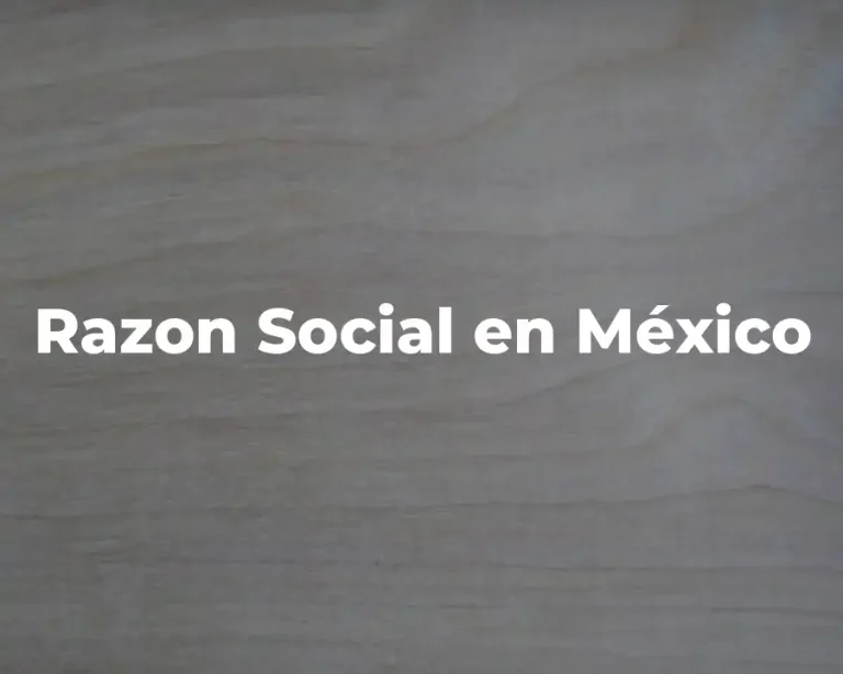 Razon Social en México