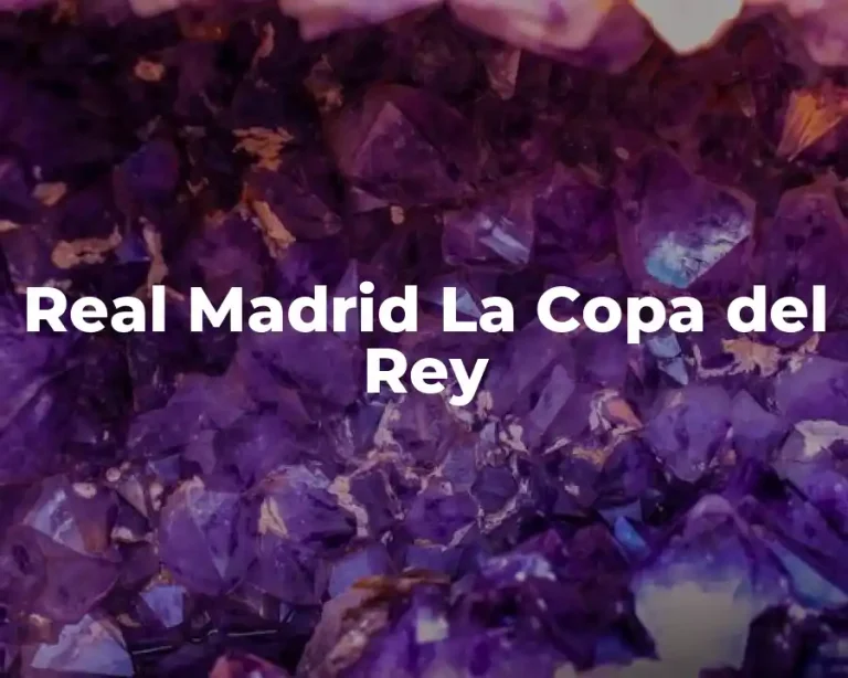 Real Madrid La Copa del Rey