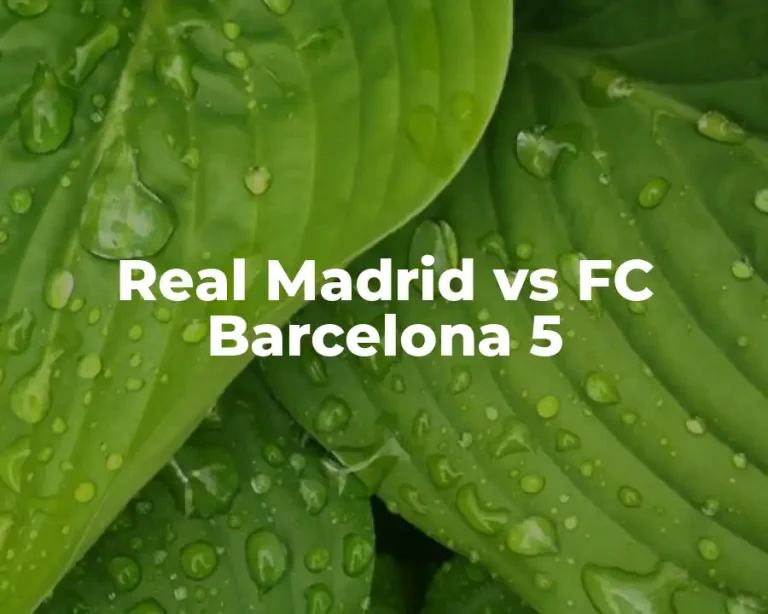 Real Madrid vs FC Barcelona 5