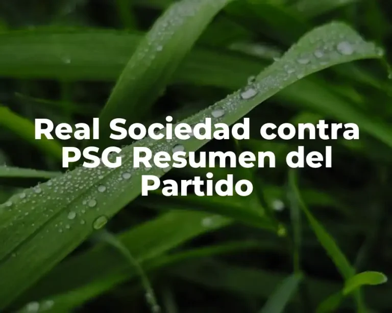 Real Sociedad contra PSG Resumen del Partido