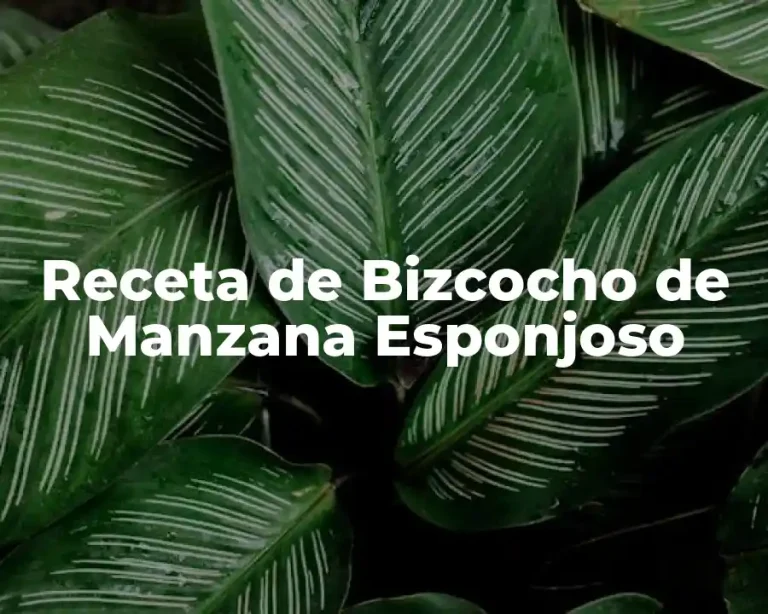 Receta de Bizcocho de Manzana Esponjoso