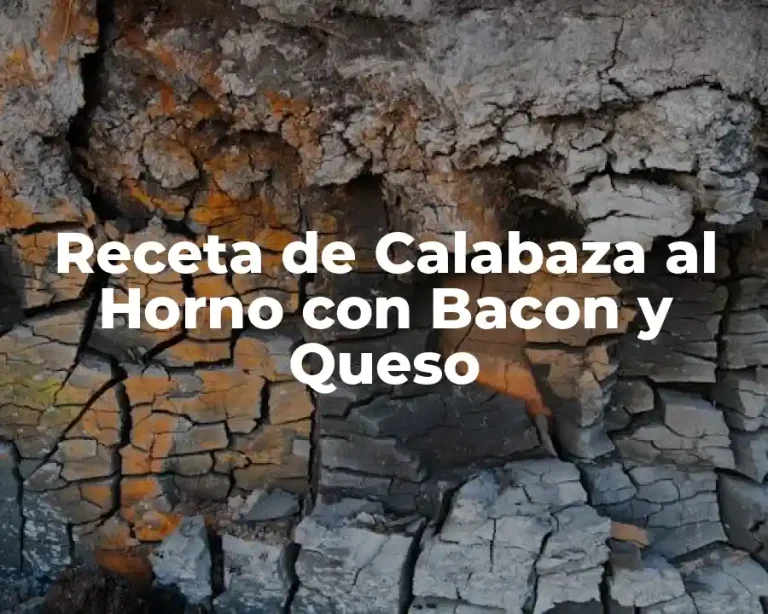 Receta de Calabaza al Horno con Bacon y Queso