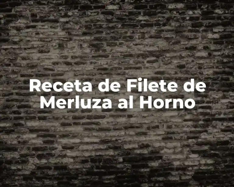 Receta de Filete de Merluza al Horno
