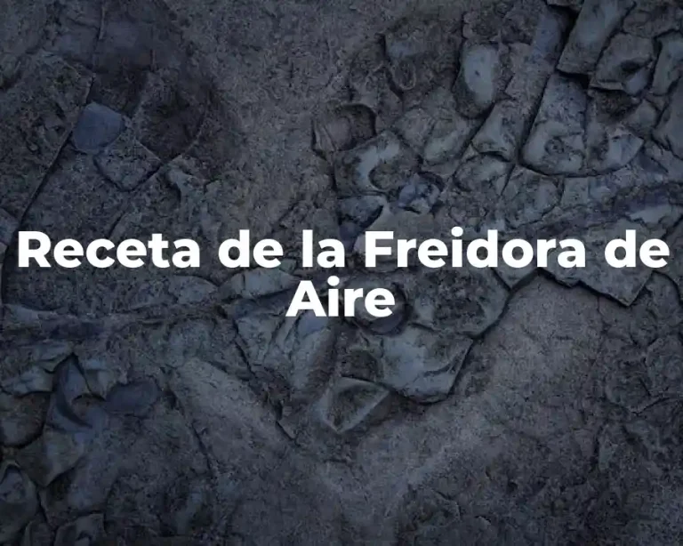 Receta de la Freidora de Aire