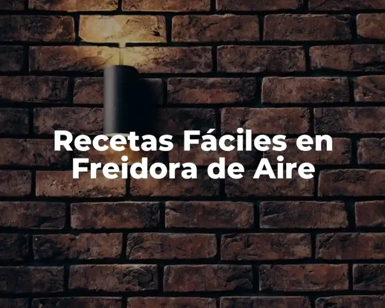 Recetas Fáciles en Freidora de Aire