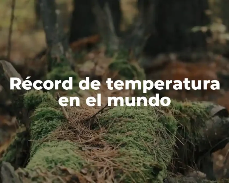 Récord de temperatura en el mundo