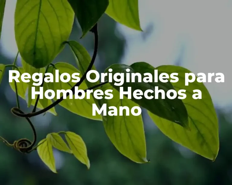Regalos Originales para Hombres Hechos a Mano