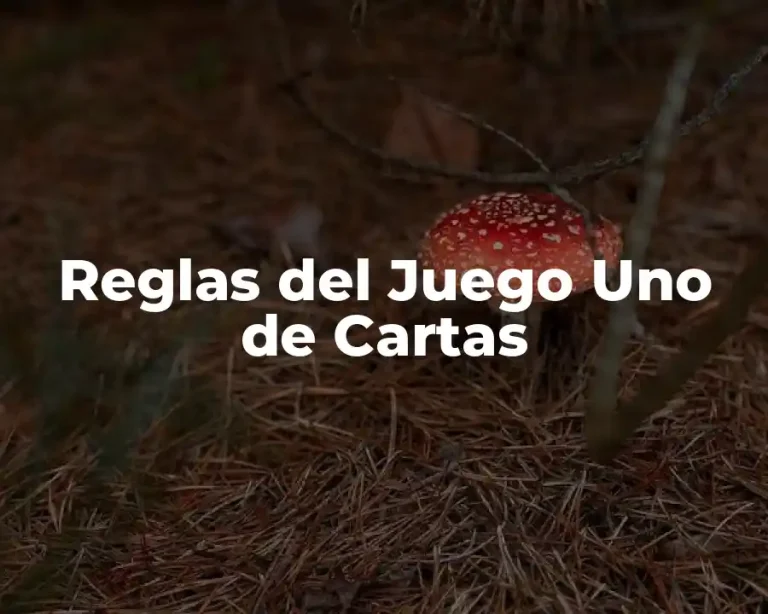 Reglas del Juego Uno de Cartas