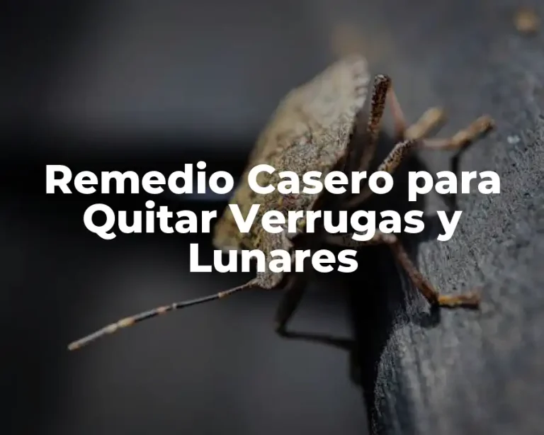 Remedio Casero para Quitar Verrugas y Lunares