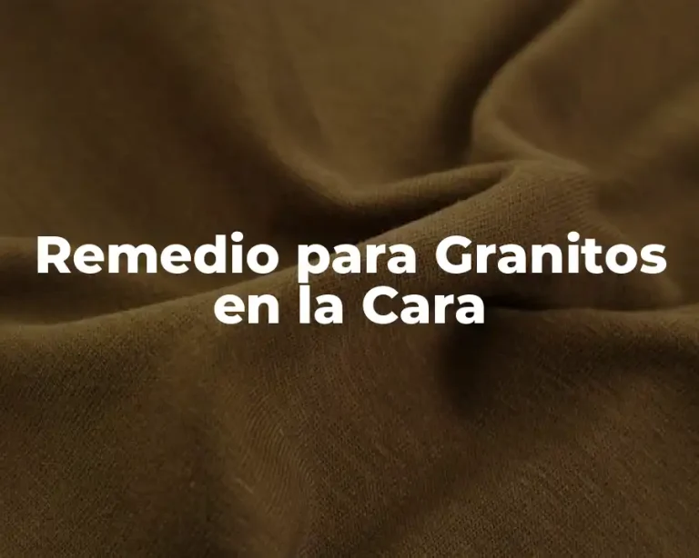 Remedio para Granitos en la Cara