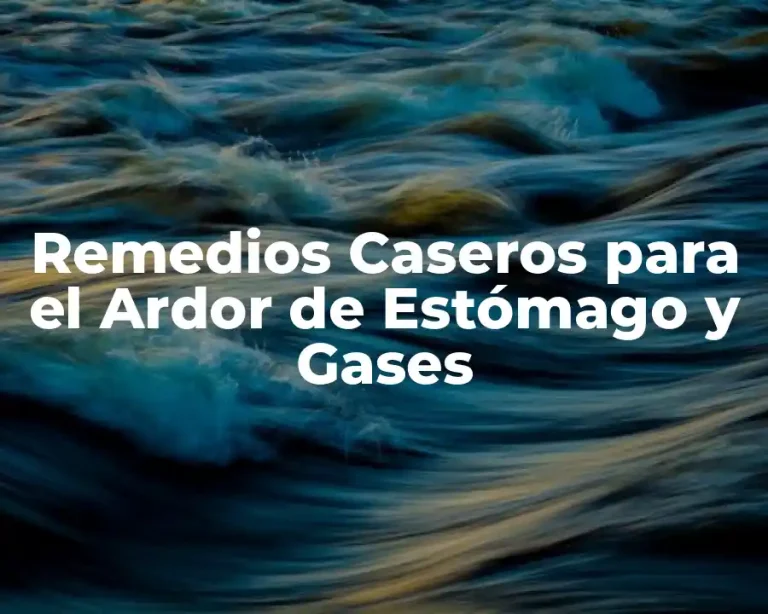 Remedios Caseros para el Ardor de Estómago y Gases