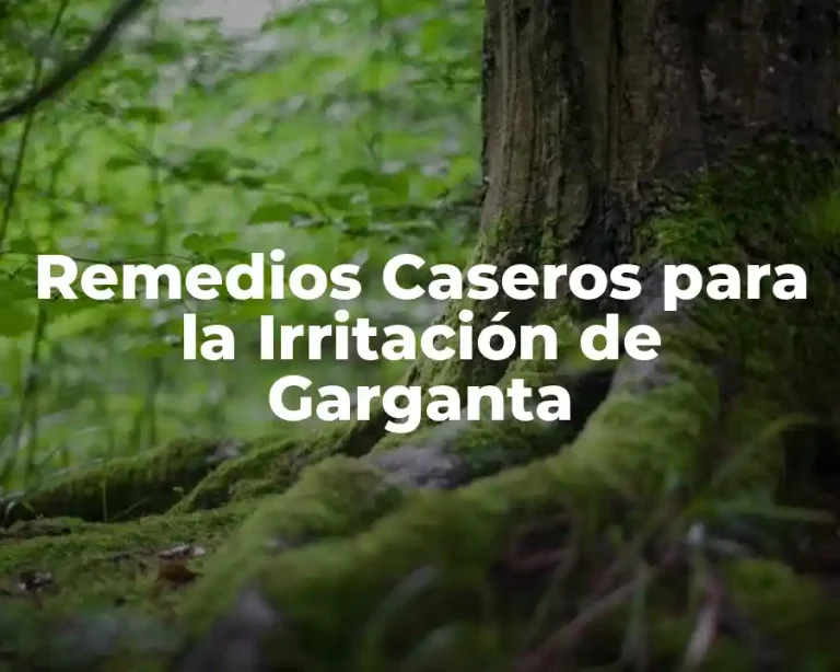 Remedios Caseros para la Irritación de Garganta