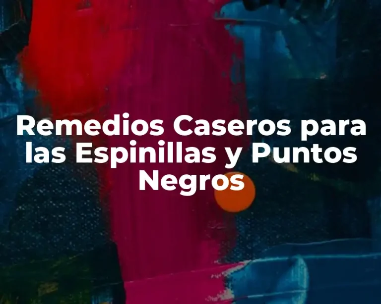 Remedios Caseros para las Espinillas y Puntos Negros